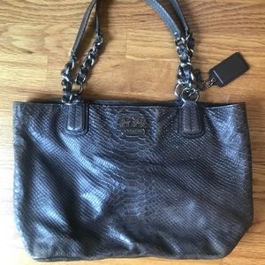 Metallic Crocodile Coach Bag